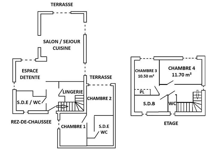 فندق مبيت وإفطار L'infinity - 4 Chateauthebaud